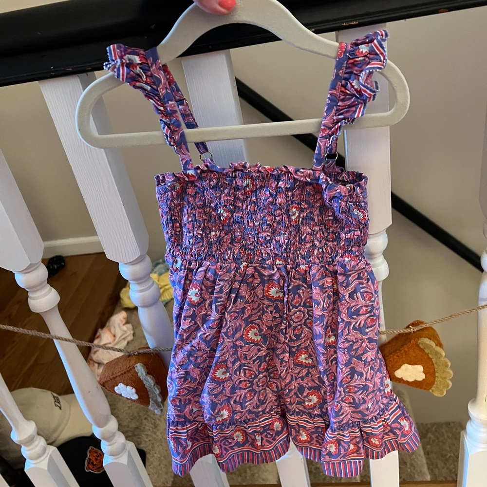 Vineyard Vines Pink and Blue Floral Dress